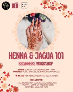 JUN 14: Her Market x Hara Henna x Kyodo | Henna & Jagua Workshop