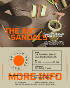 JUL 26: Workshops by Tal x Kyodo | Sandal Making Workshop