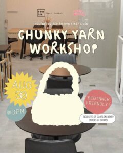 AUG 30: Knots & Blooms x Kyodo | Chunky Yarn Workshop