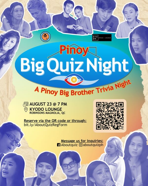 AUG 23: AboutQuiz x Kyodo | Pinoy Big Brother Trivia Night