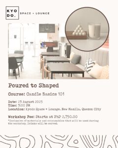 AUG 23: Stshd Atelier x Kyodo | Candle Basics 101