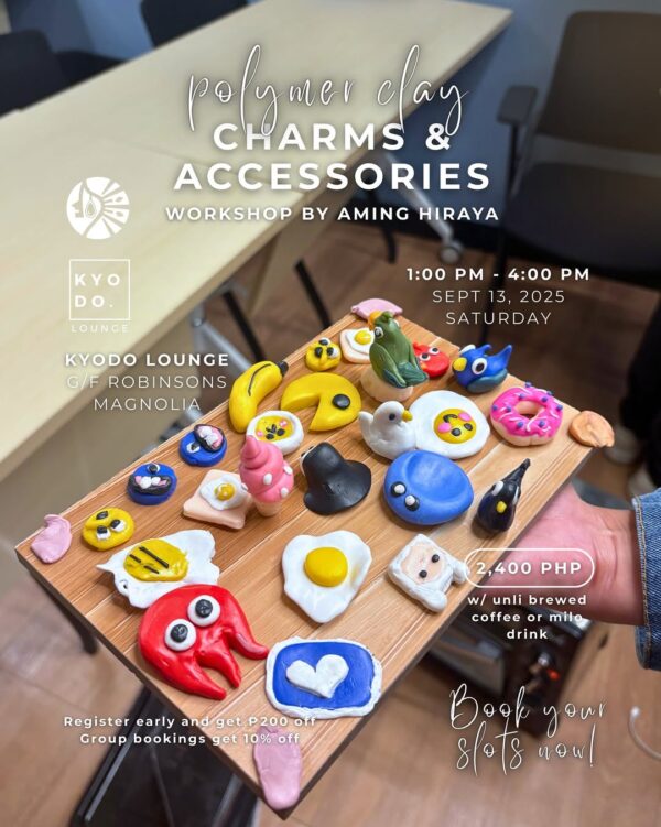 SEP 13: Aming Hiraya x Kyodo | Polymer Clay Making Workshop