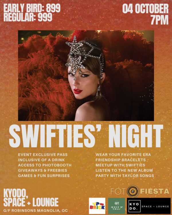 OCT 04: Quiz N' Tell x Kyodo | Swifties' Night: The Life of a Showgirl Listening Party