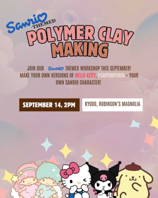 SEP 14: Crafter’s Marketplace x Kyodo | Sanrio-Themed Polymer Clay Making Workshop