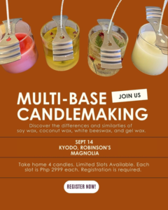 SEP 14: Crafter’s Marketplace x Kyodo | Multibase Candle Making Workshop