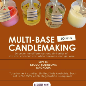 SEP 14: Crafter’s Marketplace x Kyodo | Multibase Candle Making Workshop