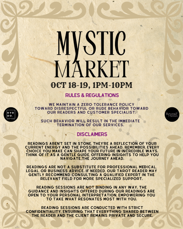 OCT 18-19: Kyodo x Beyond Senses | Mystic Market