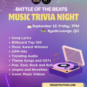 SEP 12: Gabi Ng Galing x Kyodo | Music Trivia Night