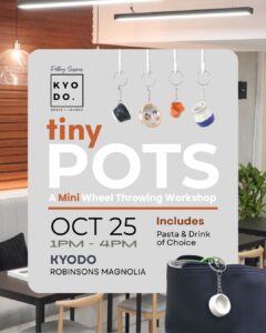OCT 25: Pottery Sessions x Kyodo | Tiny Pots: Mini Wheel Throwing Workshop