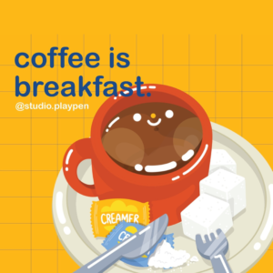 Studio Playpen: Lunchbox Collection Stickers | Coffee is Breakfast