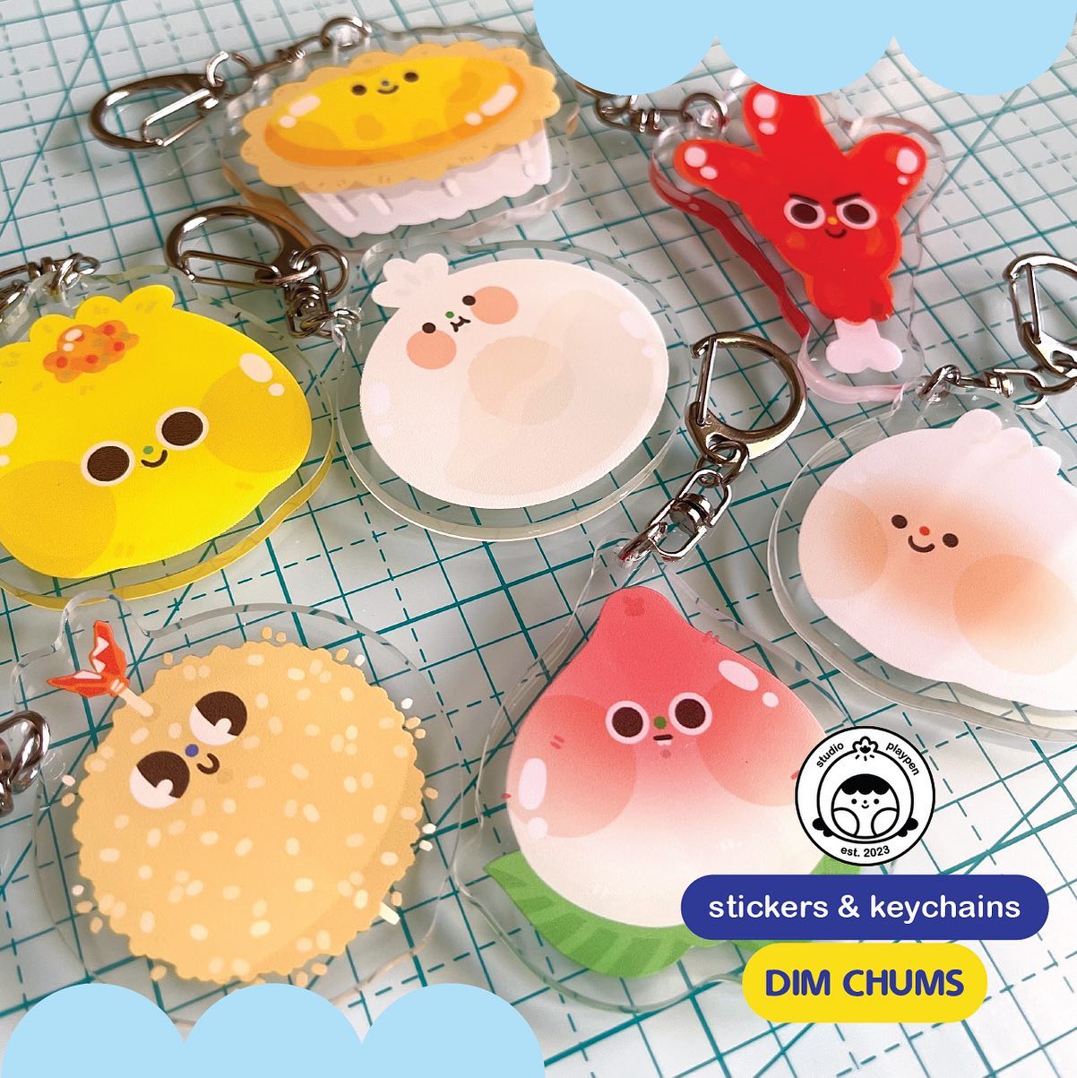 Studio Playpen: Dim Chum Keychain | Gachapon Studio Playpen: Dim Chum Keychain | Gachapon