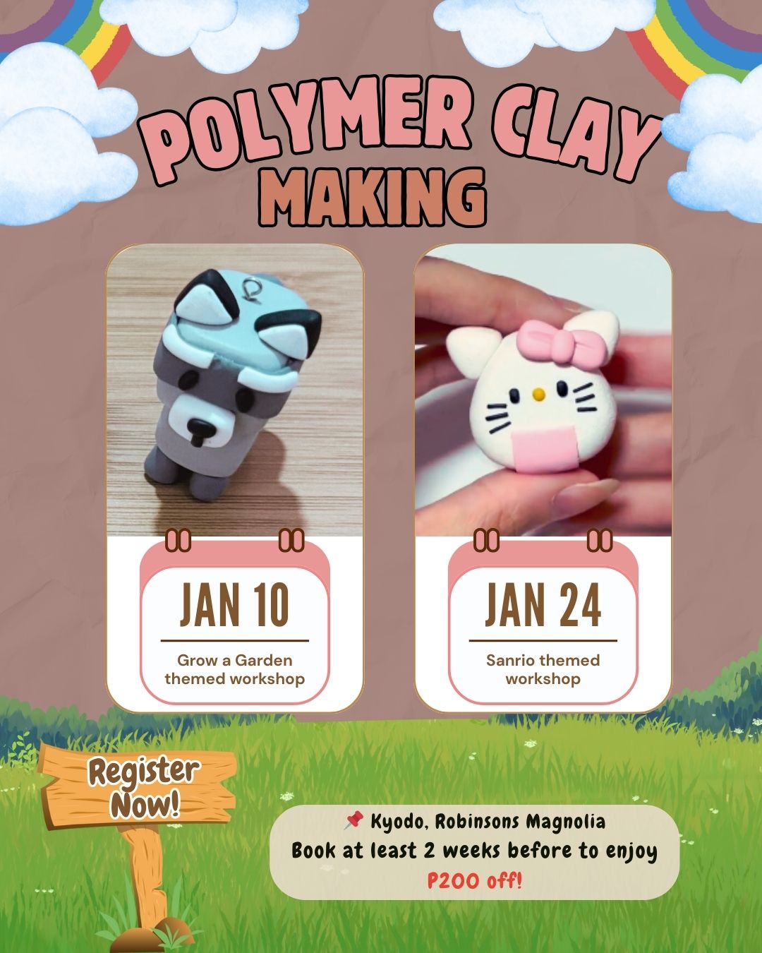 JAN: Crafter’s Marketplace x Kyodo | Polymer Clay Making Workshop JAN: Crafter’s Marketplace x Kyodo | Polymer Clay Making Workshop