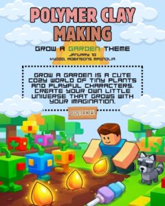 JAN 10: Crafter’s Marketplace x Kyodo | Roblox-Themed Polymer Clay Making Workshop