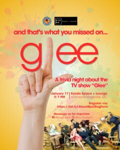 JAN 17: AboutQuiz x Kyodo | Glee Quiz Night
