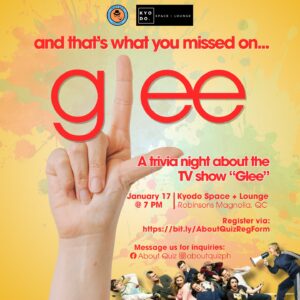 JAN 17: AboutQuiz x Kyodo | Glee Quiz Night