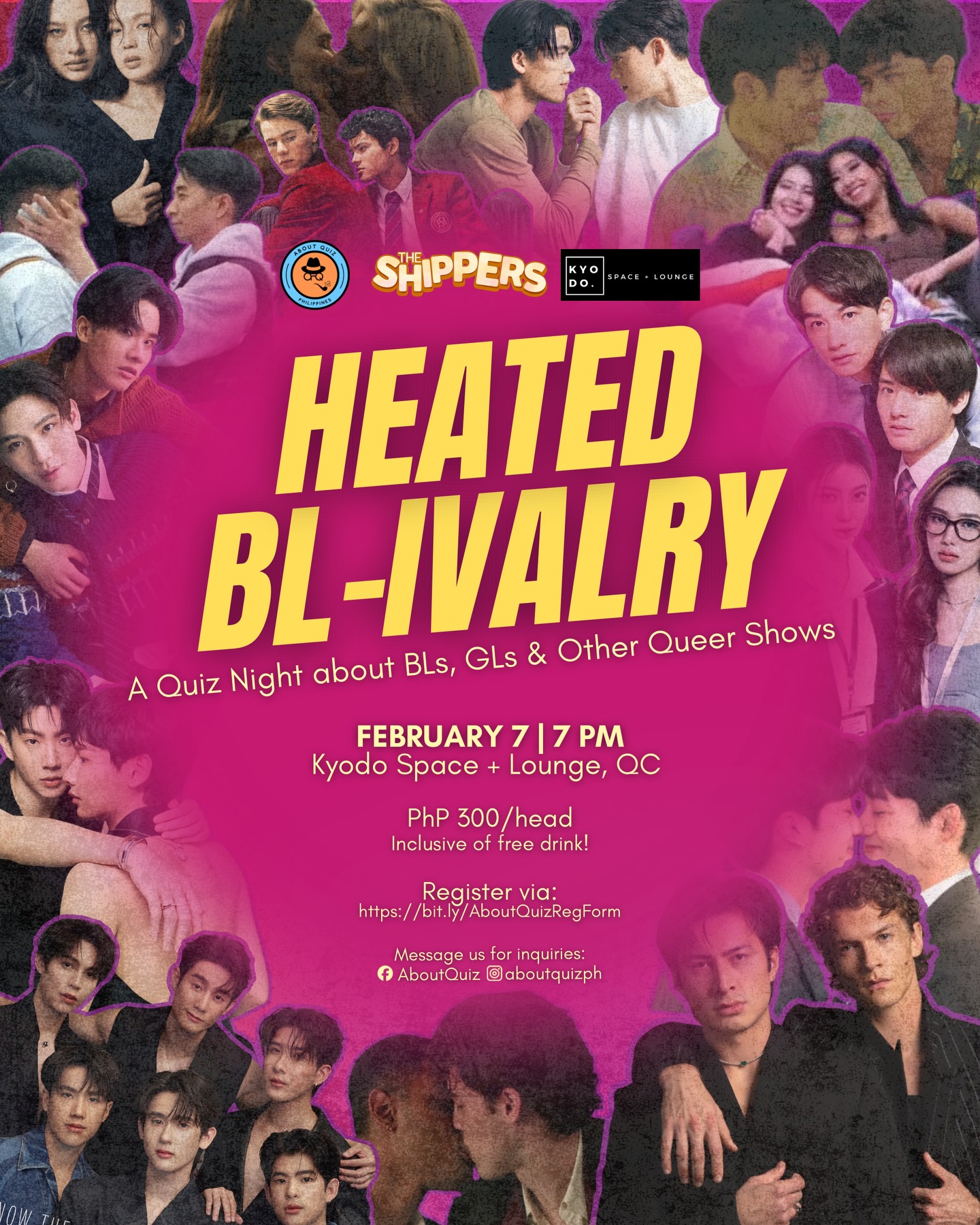 FEB 07: AboutQuiz x The Shippers x Kyodo | BL Quiz Night FEB 07: AboutQuiz x The Shippers x Kyodo | BL Quiz Night