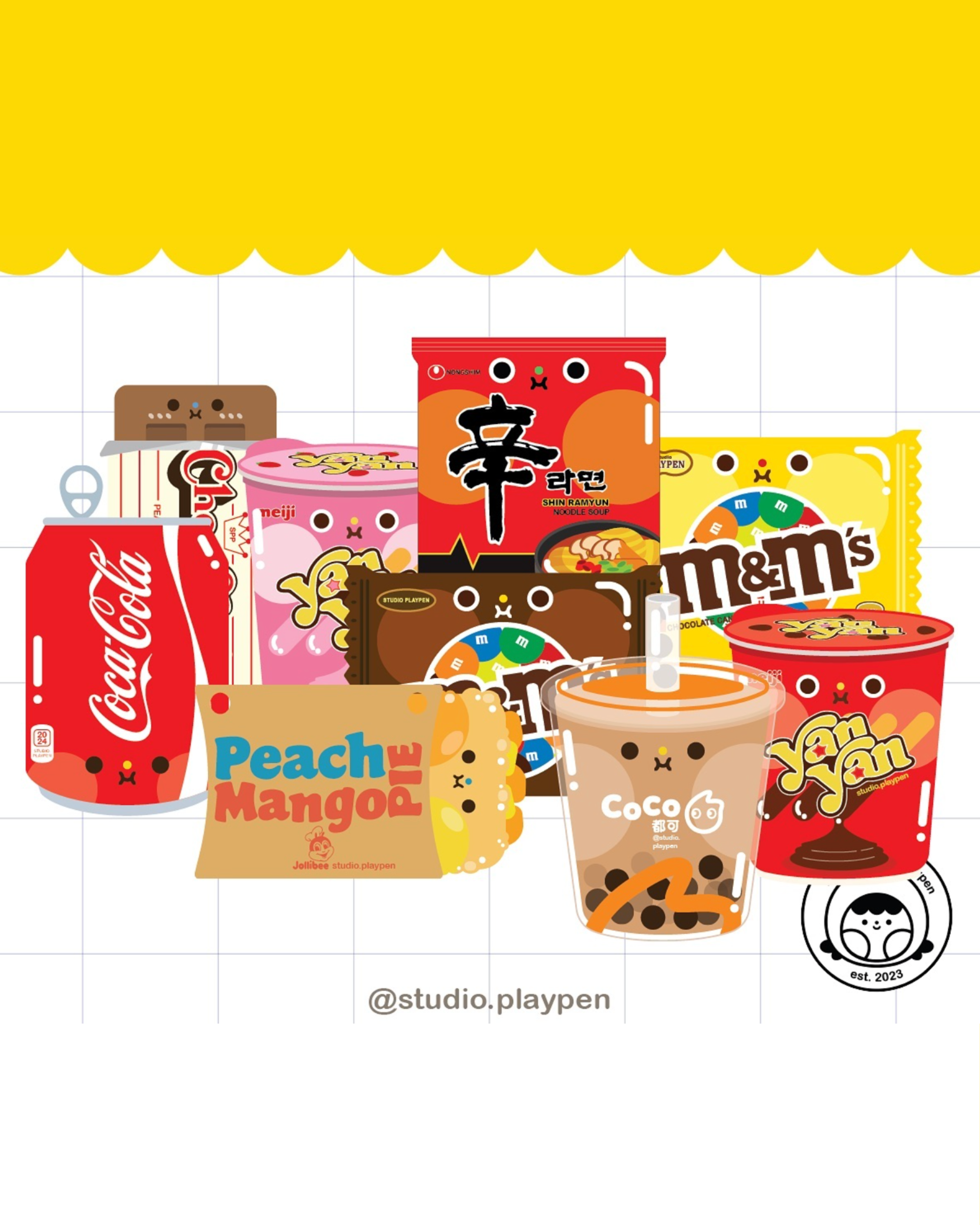 Studio Playpen: Snackerdoodle Stickers Studio Playpen: Snackerdoodle Stickers