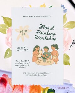 MAR 01: Artsy Gigi x Kyodo | Watercolor Floral Painting Workshop
