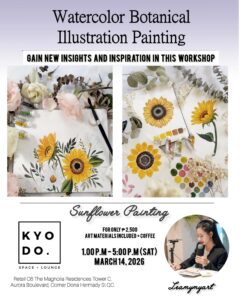 MAR 14: Leamymyart x Kyodo | Watercolor Botanical Illustration Painting Workshop