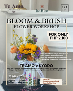 MAY 23: Te Amo Floristeria x Kyodo | Bloom & Brush Flower Workshop