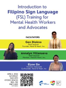 JUN 06: Figure Ground x Hand & Heart x Kyodo | Filipino Sign Language (FSL) Training